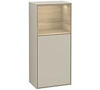 Villeroy und Boch Armoire latérale Finion F510PCHH 41.8x93.6x27cm, droite, étagère au-dessus Oak Veneer , Sand Matt Lacquer