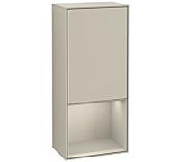 Villeroy und Boch Armoire latérale Finion F540HHHH 41.8x93.6x27cm, gauche, étagère en dessous Sand matt, Sand Matt Lacquer
