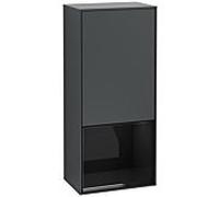 Villeroy und Boch Armoire latérale Finion F540PHHG 41.8x93.6x27cm, gauche, étagère en dessous de Glossy Black, Midnight Blue Matt Lacquer