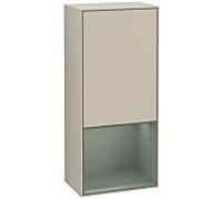 Villeroy und Boch Armoire latérale Finion F550GMHH 41.8x93.6x27cm, droite, étagère sous olive mat, Sand Matt Lacquer