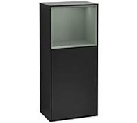Villeroy und Boch armoire latérale Finion G510GMPD 41.8x93.6cm, droite, émotion, plateau étagère olive mat, laqué noir mat