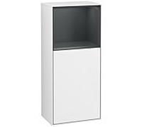 Villeroy und Boch Armoire latérale Finion G510HGGF 41.8x93.6cm, droite, émotion, étagère au-dessus de minuit Blue laqué blanc mat