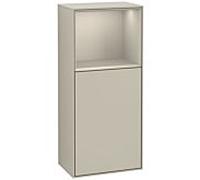 Villeroy und Boch Armoire latérale Finion G510HHHH 41.8x93.6cm, droite, émotion, étagère au-dessus de Sand mat, Sand Matt Lacquer