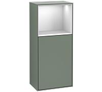 Villeroy und Boch armoire latérale Finion G510MTGM 41.8x93.6cm, droite, émotion, étagère au-dessus White Matt , Olive Matt Lacquer