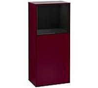 Villeroy und Boch armoire latérale Finion G510PHHB 41.8x93.6cm, droite, Emotion, étagère au-dessus de Glossy Black, Peony Matt
