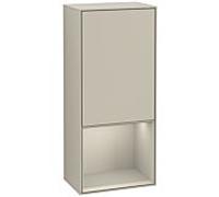 Villeroy und Boch armoire latérale Finion G550HHHH 41,8 cm, droite, émotion, étagère en dessous Sand mat, Sand Matt Lacquer