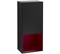 Villeroy und Boch armoire latérale Finion Villeroy und Boch 41,8 cm, gauche, émotion, étagère en dessous Peony Matt , laqué noir mat