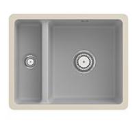 Villeroy und Boch avec garniture de vidage sous plan 675801SM avec garniture de vidage et fonctionnement manuel, Steam