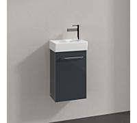 Villeroy und Boch Avento A87600B1 34 x 51,4 x 20,2 cm, avec 2000 à gauche, porte match2, gris cristal