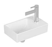 Villeroy und Boch Avento lave-mains 43003LRW 36 x 22 cm, 2000 , sans trop-plein, gauche, blanc pierre C-plus