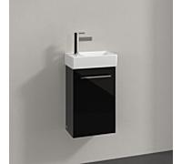 Villeroy und Boch Avento meuble sous-vasque A87601B3 34 x 51,4 x 20,2 cm, charnières à droite, porte 2000 , Crystal Black