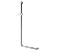 Villeroy und Boch Barre d'appui Vicare Desing 92171261 120 x 50 cm, aluminium chromé, réversible, 90 °, avec support de douche
