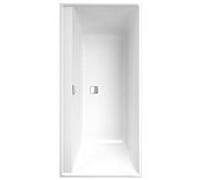 Villeroy und Boch Collaro baignoire rectangulaire UBA160COR2DV-RW 160x75cm, version à encastrer chrome, couleur de la baignoire blanc pierre