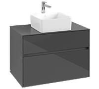 Villeroy und Boch Collaro C03700FP 80 x 54,8 x 50 cm, Glossy Grey