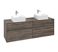 Villeroy und Boch Collaro C05200RK 160x54.8x50cm, pour 2 Waschtische , Stone Oak