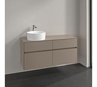 Villeroy und Boch Collaro meuble sous-vasque C04200VM 120x54,8x50cm, meuble sous-vasque à gauche, taupe