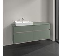 Villeroy und Boch Collaro meuble sous-vasque C08500AF 140x54,8x50cm, meuble sous-vasque à gauche, vert tendre