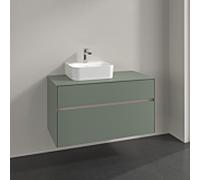 Villeroy und Boch Collaro meuble sous-vasque C09500AF 100x54,8x50cm, meuble sous-vasque à gauche, vert tendre