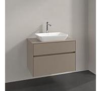 Villeroy & Boch V&B Meuble sous-lavabo Collaro 80x54,8x50cm, lavabo centré, taupe Quantité:1