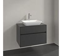 Villeroy & Boch V&B Meuble sous lavabo Collaro 80x54,8x50cm, vasque centrale, graphite Quantité:1