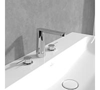 Villeroy und Boch Conum trois trous mitigeur lavabo TVW12700100161 sans garniture de vidange , chromé