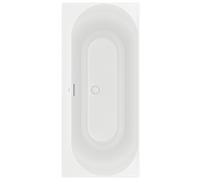 Villeroy und Boch Duo de baignoires d'angle Loop & friends UBA180LOF2V-RW 180x80cm, forme intérieure ovale, blanc pierre