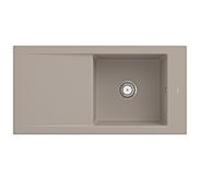Villeroy und Boch évier 679001AM avec garniture de vidage et commande manuelle, amande