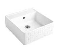 Villeroy und Boch évier simple 632061M1 garniture de vidange , commande manuelle, kit de montage, mosaïque
