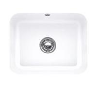 Évier sous-plan en céramique 1 cuve à encastrer Villeroy & Boch Cisterna blanc mat