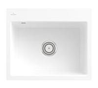 Villeroy und Boch évier Subway 33091FKG avec garniture de vidage et fonctionnement manuel, Snow White