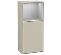Villeroy und Boch Finion armoire côté F500GJHH 41.8x93.6x27cm, à gauche, étagère au- dessus Light Grey Matt , Sand Matt Lacquer