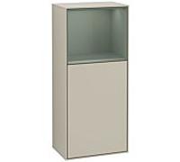 Villeroy und Boch Finion armoire côté F520GMHH 41.8cm, à gauche, la station de charge, étagère Olive Matt Lacquer , Sand Matt Lacquer