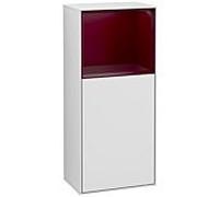 Villeroy und Boch Finion armoire côté F530HBMT 41.8cm, à droite, la station de charge, une étagère Peony Matt laque, vernis blanc mat
