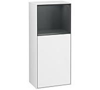 Villeroy und Boch Finion armoire côté G530HGGF 41.8cm, à droite, la station de charge, l' émotion, l' étagère de minuit Blue Matt Lacquer , laque blanc brillant