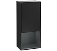 Villeroy und Boch Finion armoire côté G540HGPD 41.8cm, à gauche, l' émotion, l' étagère en dessous de minuit Blue mat, vernis noir mat