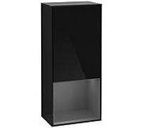 Villeroy und Boch Finion armoire côté G550GKPH 41.8cm, droit, émotion, étagère ci - dessous Anthracite Matt , Glossy Black Lacquer