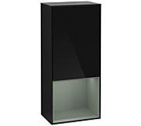 Villeroy und Boch Finion armoire côté G550GMPH 41.8cm, droit, émotion, étagère ci - dessous mat olive, Glossy Black Lacquer