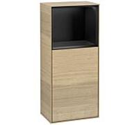 Villeroy und Boch Finion armoire latérale F500PDPC 41.8x93.6x27cm, gauche, plateau noir mat, Oak Veneer