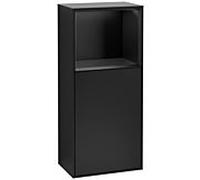 Villeroy und Boch Finion armoire latérale F520PDPD 41.8cm, gauche, station de charge, étagère laqué noir mat, laqué noir mat