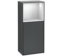 Villeroy und Boch Finion armoire latérale F530MTHG 41.8cm, à droite, la station de charge, une étagère White Matt Lacquer , minuit Blue Matt Lacquer