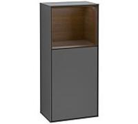 Villeroy und Boch Finion armoire latérale G500GNGK 41.8x93.6cm, gauche, émotion, plateau en placage de noyer, anthracite mat