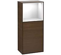 Villeroy und Boch Finion armoire latérale G510GFGN 41.8x93.6cm, droit, émotion, étagère au- dessus Glossy White , Glossy White placage