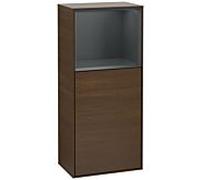 Villeroy und Boch Finion armoire latérale G530HGGN 41.8cm, à droite, la station de charge, Expression, étagère minuit Blue Matt Lacquer , placage noyer