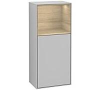 Villeroy und Boch Finion armoire latérale G530PCGJ 41.8cm, droite, station de charge, Emotion, étagère Oak Venerr, gris clair mat