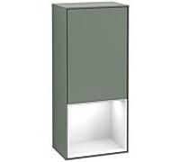 Villeroy und Boch Finion armoire latérale G550GFGM 41.8cm, droit, émotion, étagère ci - dessous Glossy White , Olive Matt Lacquer