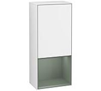 Villeroy und Boch Finion armoire latérale G550GMGF 41,8 cm, droite, émotion, étagère sous olive mat, laqué blanc brillant