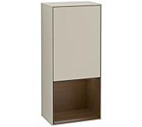 Villeroy und Boch Finion armoire latérale G550GNHH 41.8cm, droit, émotion, étagère ci - dessous Walnut Veneer , Sand Matt Lacquer