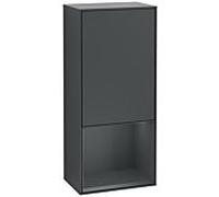 Villeroy und Boch Finion armoire latérale G550HGHG 41.8cm, droit, Expression, étagère en dessous de minuit Blue Matt, minuit Blue Matt Lacquer