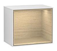 Villeroy und Boch Finion Salle de bains étagère murale FD10PCMT module étagère, 41,8x35,6x27cm, étagère Oak Veneer , laqué blanc mat