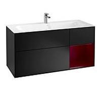 Villeroy und Boch Finion Villeroy und Boch F070HBPD 119,6x59,1cm, étagère droite Peony , laqué noir mat